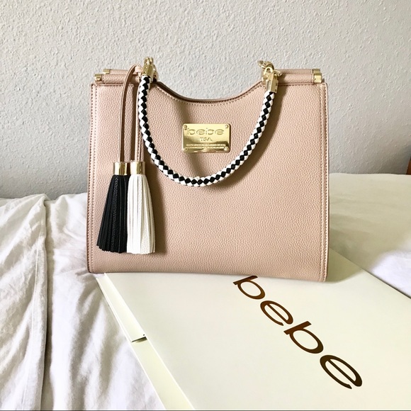 bebe Handbags - NWOT Bebe Natalie Braided Handle Bag
